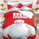 thumbnail image 1 of animation cartoon big white bedding set home textile 100% polyester 3D digital oversized printing children's gifts Bed Sheets, 1 of 5
