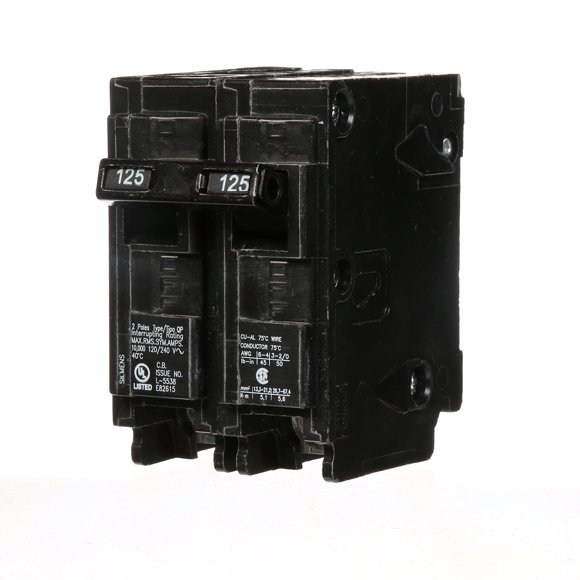 Disyuntor SIEMENS Q2125 125A 240V de doble polo tipo QP