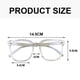 thumbnail image 2 of Gafas con bloqueo de luz azul para hombre y mujer, cuadradas, para ordenador, reducen la fatiga visual., 2 of 5