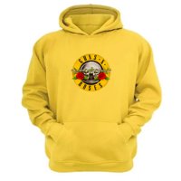 Genérico - Polerón Canguro Guns N´ Roses Amarillo Talla L Unisex