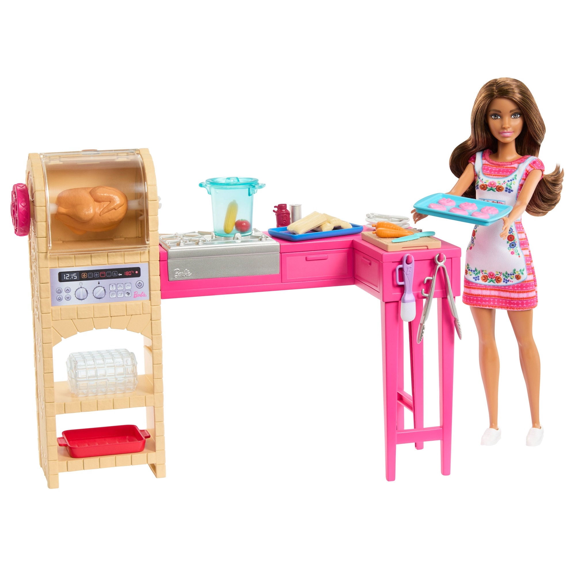 Muñeca Barbie Teresa Receta de la Amistad Set Juego Crea Cocina 3+