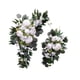 thumbnail image 5 of Arreglo floral de arco de boda artificial, decoraciones, guirnalda de flores de peonía de seda para celebración, decoración festiva, hecho a mano, ver Blanco, 5 of 5