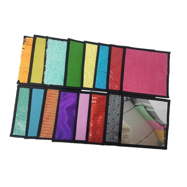 Alfombrilla de juego de entrenamiento sensorial, educativa, portátil, bonita, juguete sensorial táctil para niños, panel sensorial para niños, niñas y 16 piezas
