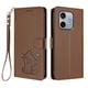 thumbnail image 1 of Funda de Gato tipo Libro para Honor 600 Lite, Marrón, 1 of 6