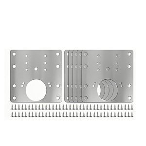 Bothyi - 6 Placas De Reparación De Bisagras Para Armarios De Cocina, Puertas De Armarios, Armarios Y Puertas