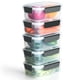 thumbnail image 1 of Contenedores de almacenamiento de alimentos YORY, juego de 7 tazas de plástico con tapas, 1 of 7