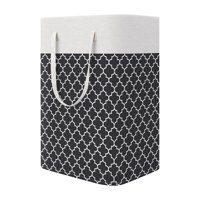 Magideal - Cesto De Ropa Independiente De 75 L Cesto De Almacenamiento De Ropa Sucia Plegable Con Asa Fácil De Medidas 40X30X62Cm Duradero A Prueba D , Negro