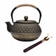 thumbnail image 4 of Tetera de hierro fundido, tetera japonesa, tetera tradicional japonesa de hojas sueltas para hervir agua caliente, tetera para barbacoa al aire libre, 4 of 5
