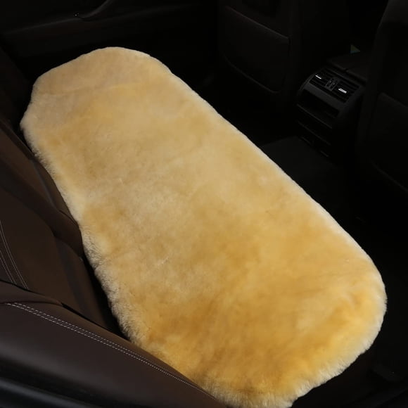 Funda de asiento de coche OGLAND Fluffy, piel de oveja genuina de Australia