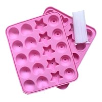 Genérico - Molde De Silicona Cakepop Molde Silicona Cake Pops 20 Palito