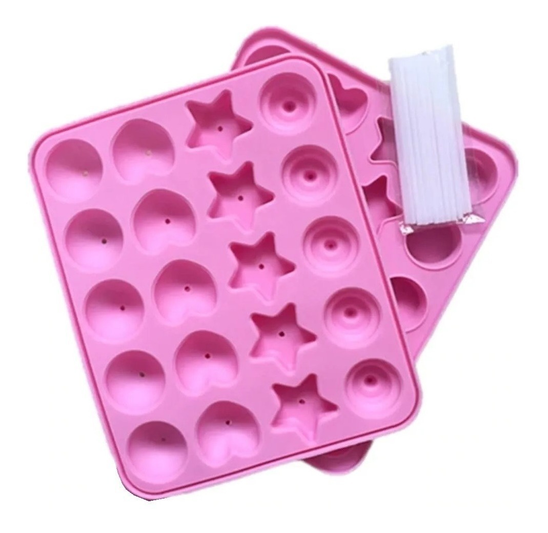 Genérico - Molde De Silicona Cakepop Molde Silicona Cake Pops 20 Palito