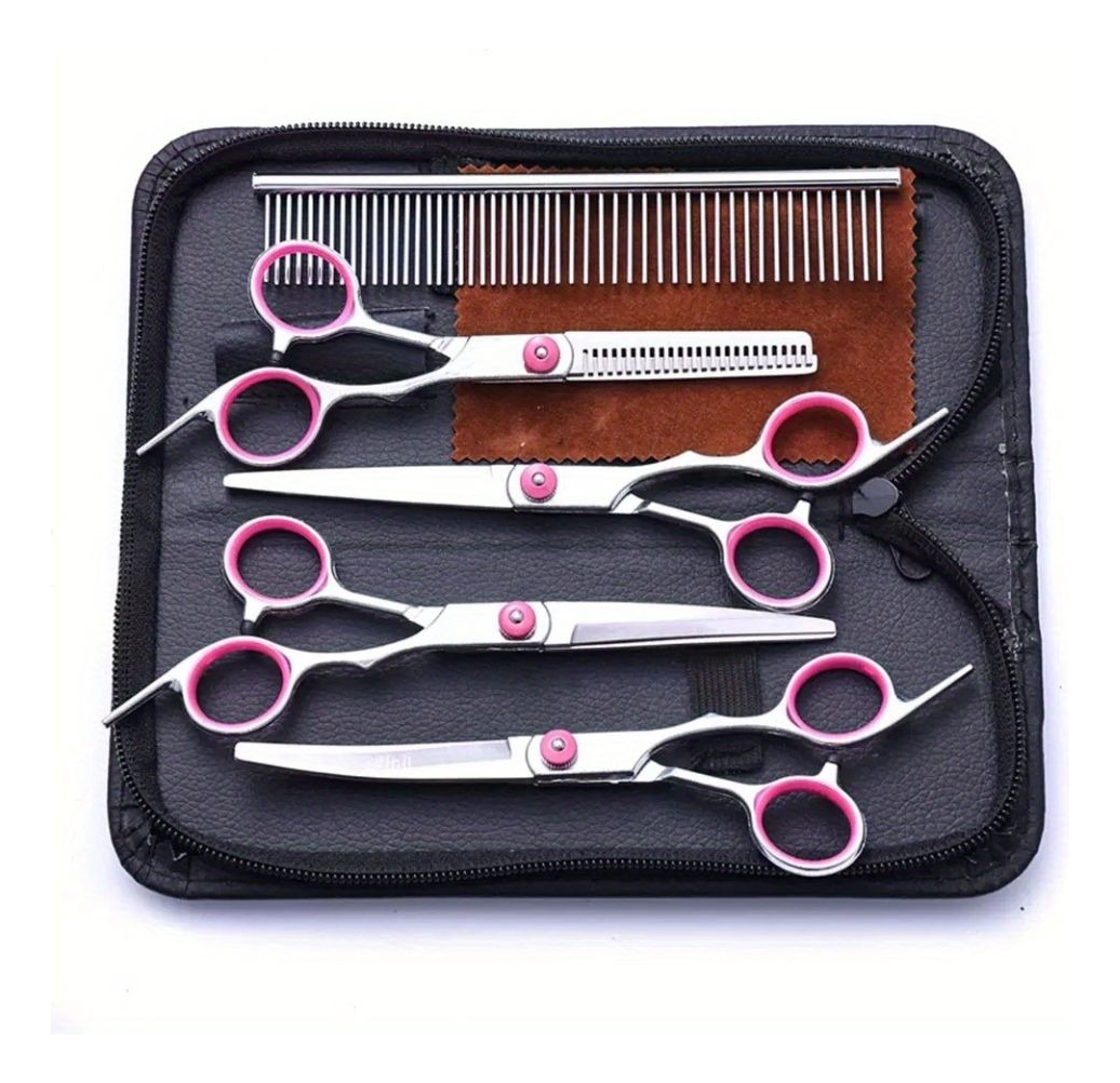 Genérico - Set De Tijeras Profesionales De Aseo Para Mascotas