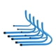 thumbnail image 1 of 5pcs obstáculos de agilidad, obstáculos de entrenamiento de velocidad, equipo de entrenamiento de velocidad de agilidad para entrenamiento de obstácul 50 cm, 1 of 5