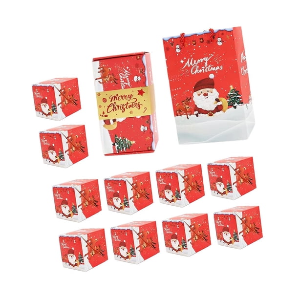 Cajas De Regalo De Navidad, Regalos De Fiesta, Aniversario, Boda, Dinero En Efectivo, Cajas Saltarinas De Navidad, Cajas Rojas De 10 Piezas