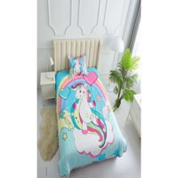 Genérico - Cubrecama De Verano Plaza Y Media Con Diseño De Unicornio