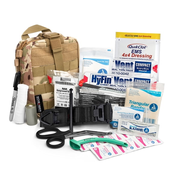 Paquete IFAK Kit Scherber Premium Trauma con torniquete y más