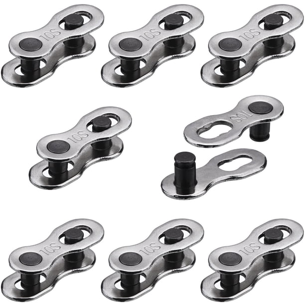 Bicicleta Missing Link Hotop para cadena de 6 a 10 velocidades, color plateado (8 pares)
