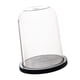 thumbnail image 2 of Cúpula Transparente Con Base De Madera Para Velas, Soporte Para Velas, Cubierta De Campana De Cristal De 23 Cm X 28,4 Cm, 2 of 5