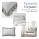 thumbnail image 4 of REGALWOVEN 2 Pcs Funda de Almohada de Algodón, Fundas de Almohada con Cierre de Sobre, Fundas de Almohada para Mujeres y Hombres, Resistente a Arrugas Duradero Gris B Queen, 4 of 5