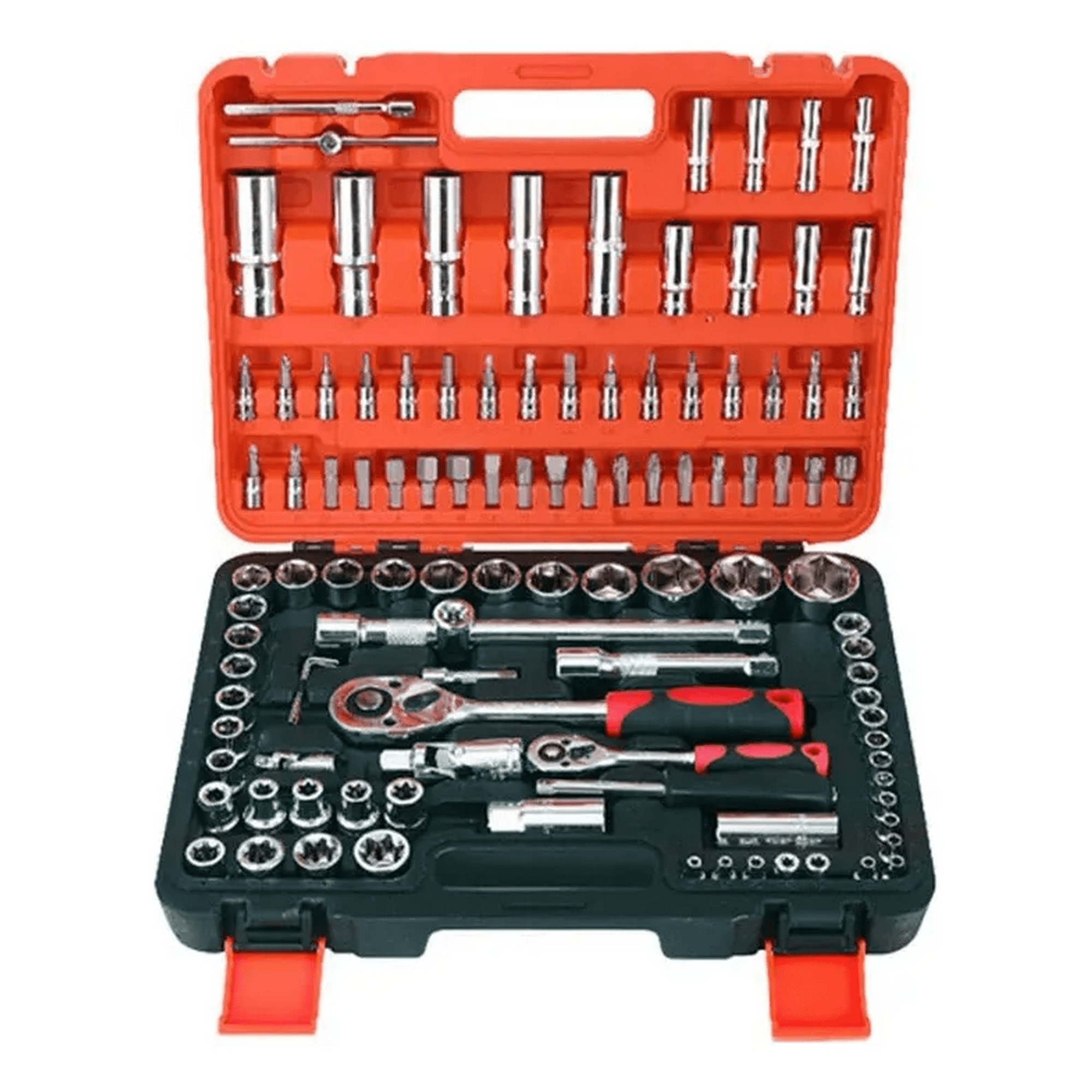 Genérico - Kit De Herramientas 108 Piezas En Caja Transportado Naranja