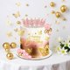 thumbnail image 2 of Topper Para Pastel Corona Feliz Cumpleaños Princesa Rosa Dorado, 2 of 7
