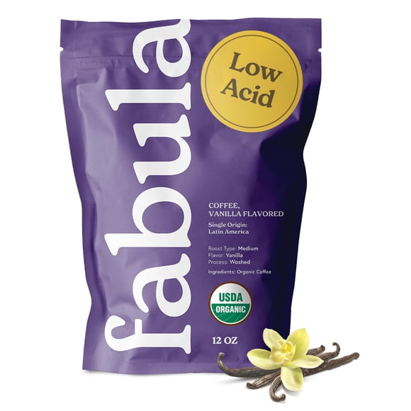 Café Fabula orgánico recién molido con sabor a vainilla 350 ml