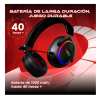 Auriculares Inalámbricos Gaming Audífonos Gamer Oxs Gh02 Negro