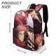 thumbnail image 3 of Jujutsu Kaisen-theme Backpack, Campus style schoolbag Bookbag with Adjustable Shoulder Straps And Large Zip Compartment, Unisex Travel Bags.42x30x15cm, 3 of 6