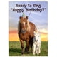 thumbnail image 1 of Tarjeta de cumpleaños divertida con caballo – CardFool, 1 of 6