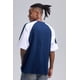 thumbnail image 3 of Polera Hombre Manga Contra Tono Azul Claro, 3 of 4