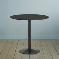 Mesa De Comedor Redonda Nordika Venhoouse Negra 80Cm