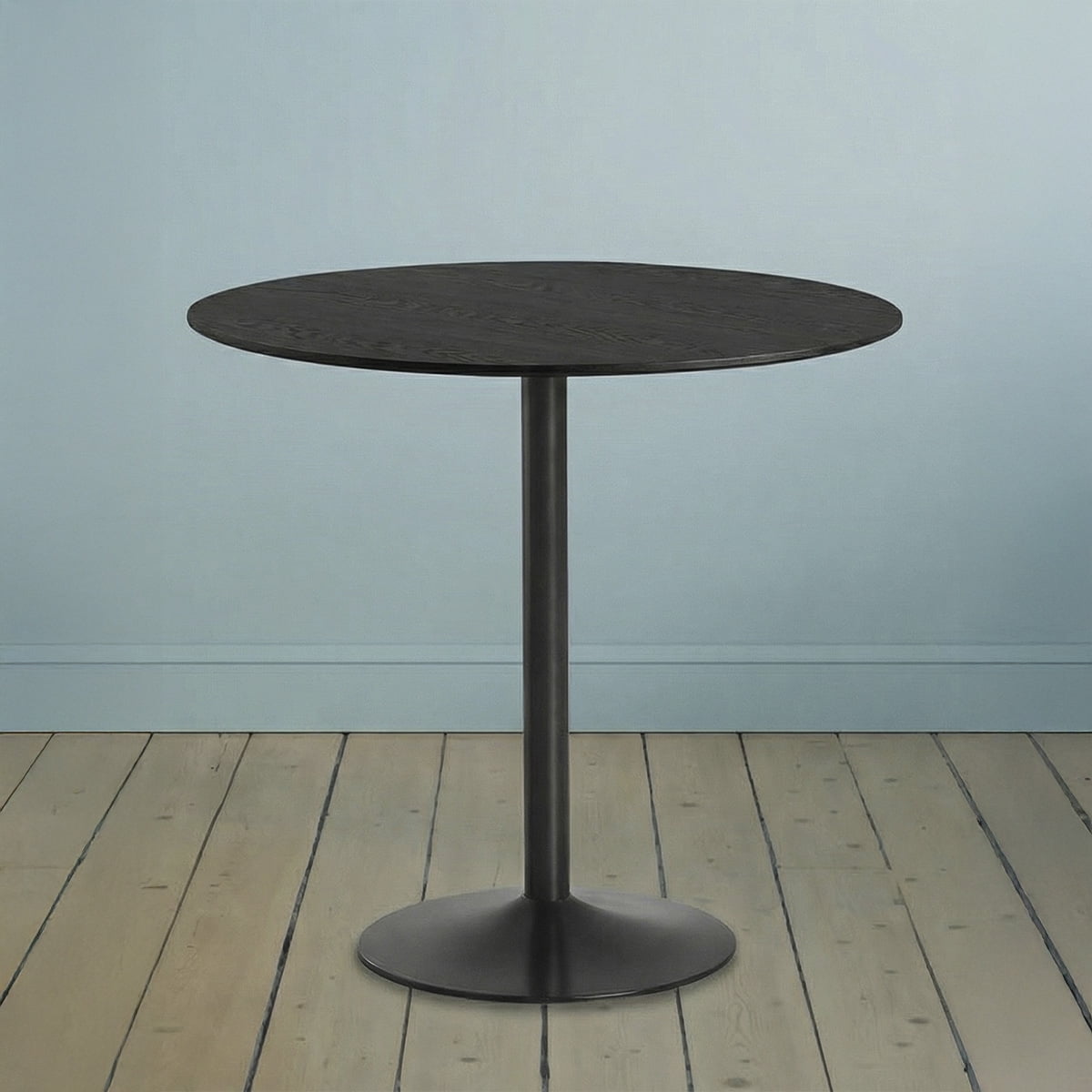 Mesa De Comedor Redonda Nordika Venhoouse Negra 80cm