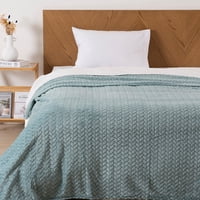 Mashini - Frazada Jqd Flannel Nevada 1.5 P Celeste