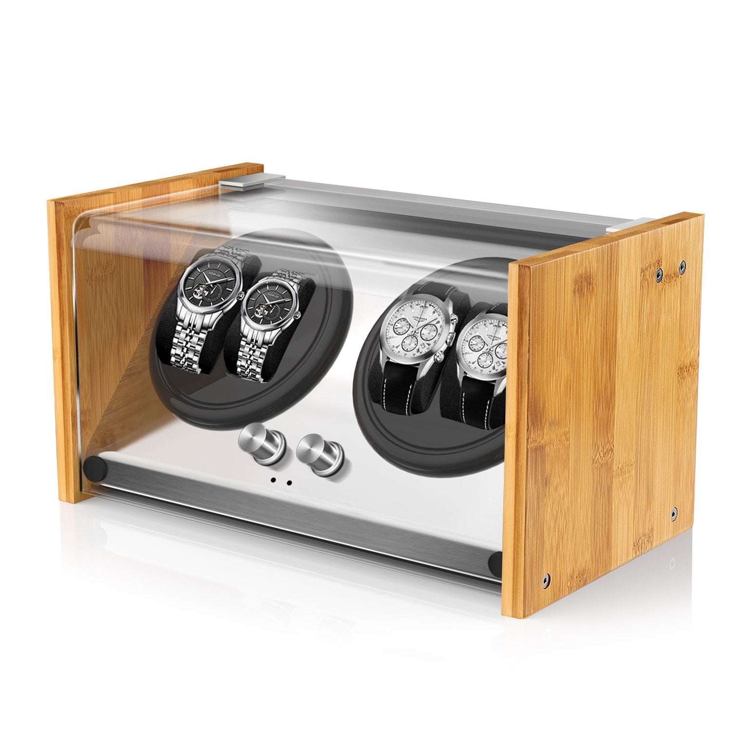 Watch Winder Watch Winder Smith Real Bamboo 4 Watch Winders