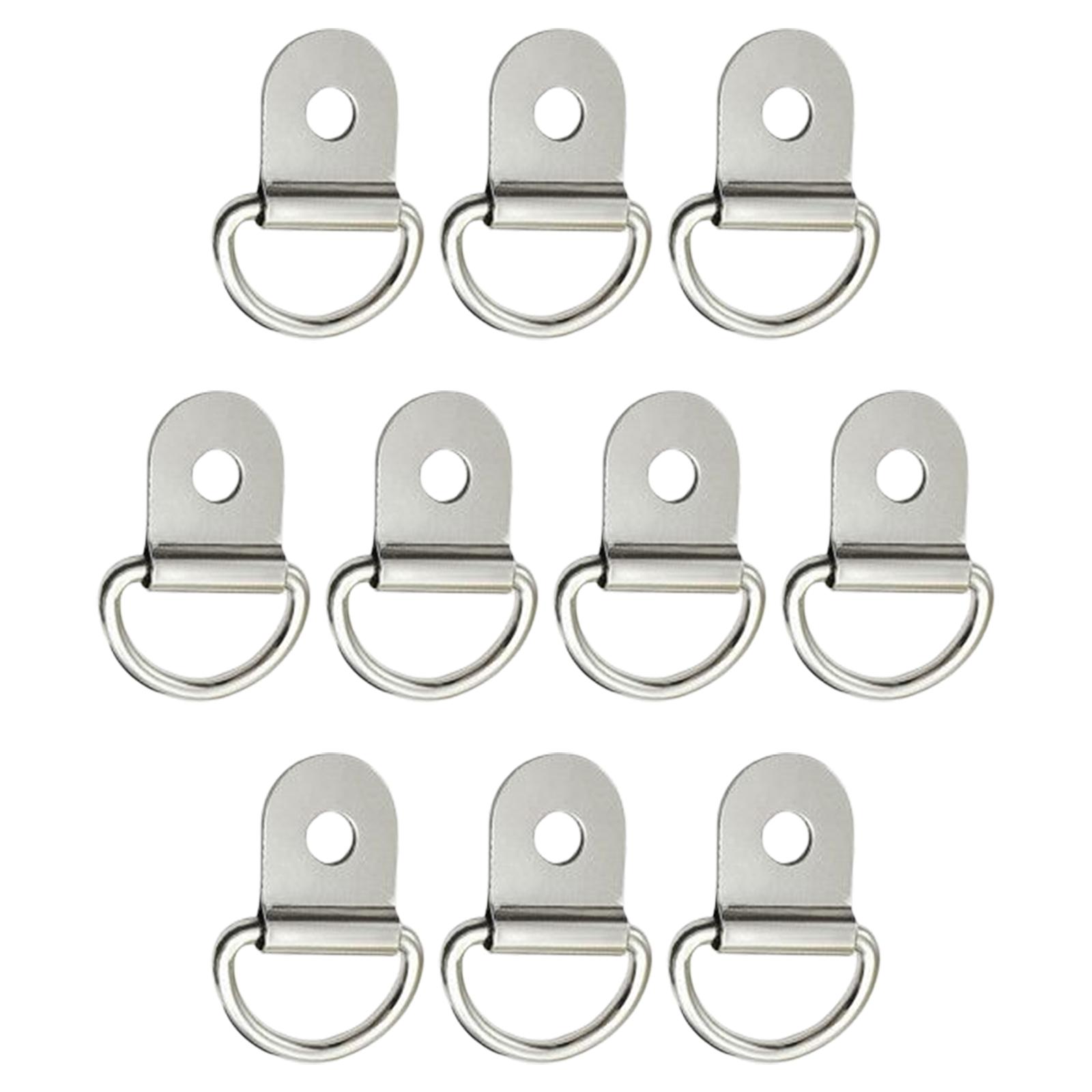 Magideal - Conjunto De 10 Anclas Resistentes Para Remolques De Carga Suv, Plata 5,5 Mm; Accesorios De Duraderos En Estuche Para Camiones Y Vehículos Rv Argenta 5.5Mm