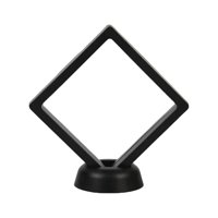 Magideal - Caja De Almacenamiento De Joyería De Película Fina De 4 Piezas, Vitrina Flotante 3D, Caja De Presentación 3D Marco Flotante 3D Con Soporte Para Joyerí 11X11X2Cm