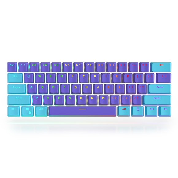 Juego de teclas Owpkeenthy WHYSP 60% púrpura para Cherry MX