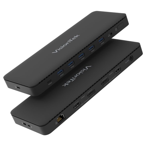 Estación de acoplamiento VisionTek VT4600DL Dual 4K 100W USB-C/A