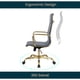 thumbnail image 5 of Silla de oficina LeisureMod Harris con respaldo alto con tapicería de cuero, 5 of 7