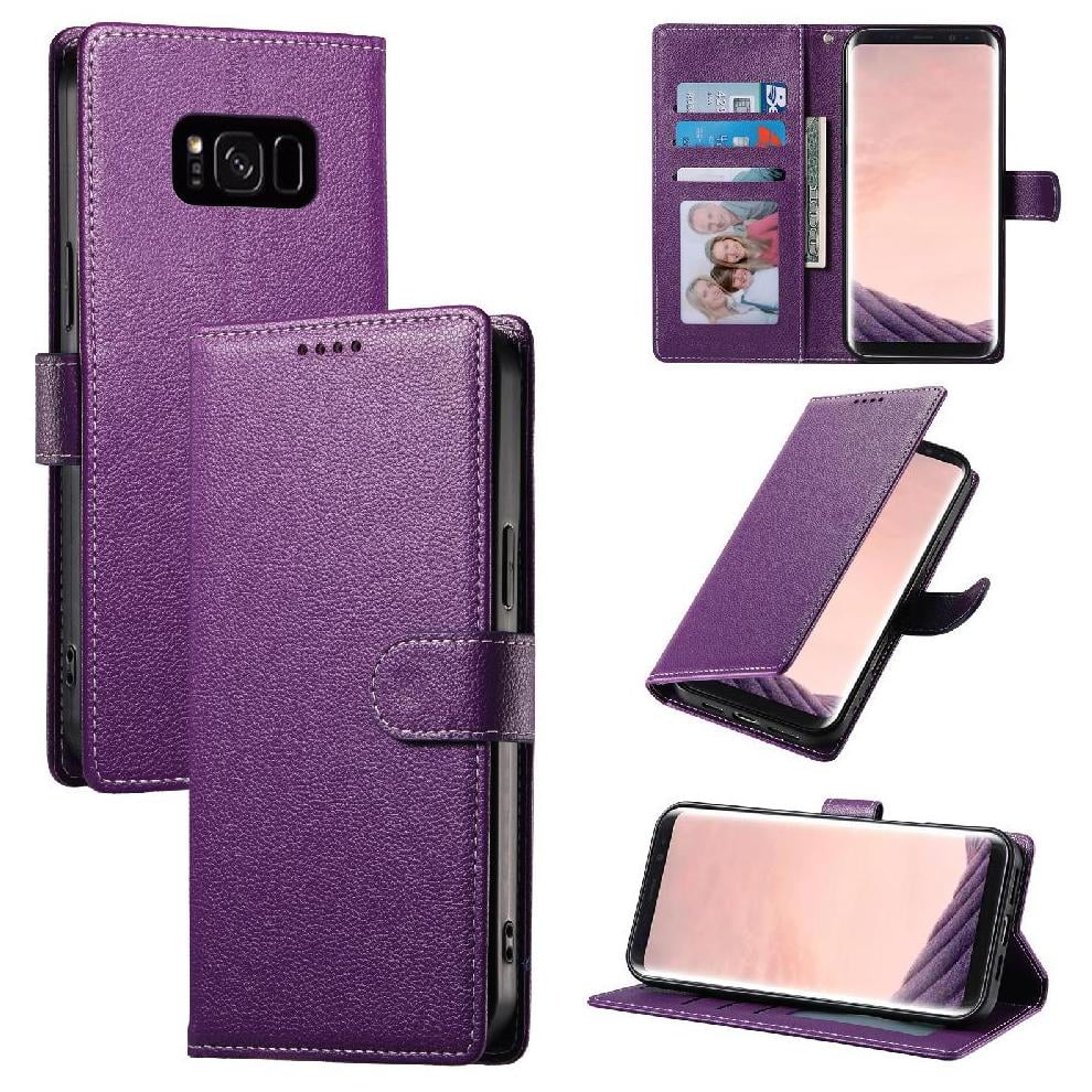 Funda Para Foxdock Samsung Galaxy S8 Plus– Cuero Premium, 3 Ranuras Para Tarjetas, Protección Contra Impactos