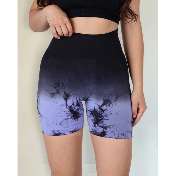 Calza Corta Mujer Tie Dye Degrade Efecto Push Up
