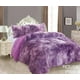 thumbnail image 1 of Cobertor de Invierno Peludo con Chiporro 1,5 plaza Violeta Jaspeado, 1 of 1