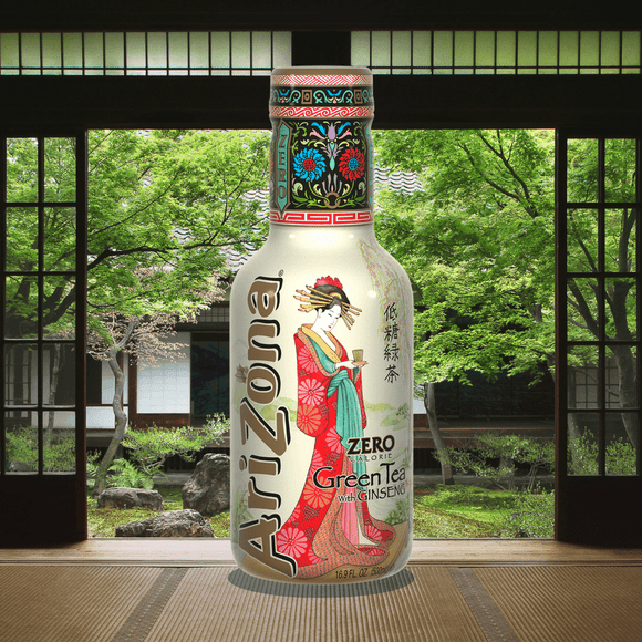 Té Verde Zero Ginseng, pack 20 unidades, PET 500 ml