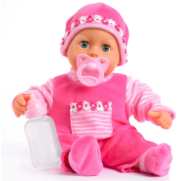 Muñeca Bayer de cuerpo suave con sonidos y ojos dormidos, 38 cm