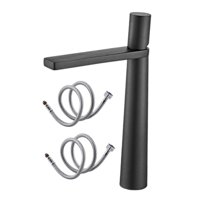 Bothyi - Grifo De Lavabo De Baño, Grifo De Lavabo De Temperatura Ajustable Para Fregadero De Hotel, Gris Largo