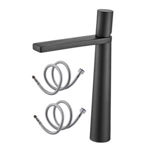 Bothyi - Grifo De Lavabo De Baño, Grifo De Lavabo De Temperatura Ajustable Para Fregadero De Hotel, Gris Largo