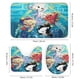 thumbnail image 3 of Mermicorno Caída De Estrellas theme 4 piece Shower Curtain Set With Rugs Waterproof Bathroom Decor Set Includes Bath Mat U shaped Rug Toilet Lid Cover And Curtain With Hooks, 3 of 6