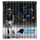 thumbnail image 1 of Cortina de ducha de los Carolina Panthers, juego de cortina de baño con ganchos, tamaño 66 x 72 pulgadas, 1 of 3