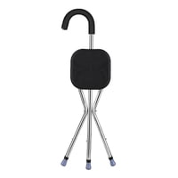 Magideal - Bastón Portátil Antideslizante Para Senderismo, Ideal Para Abuelos Y Mujeres. Negro