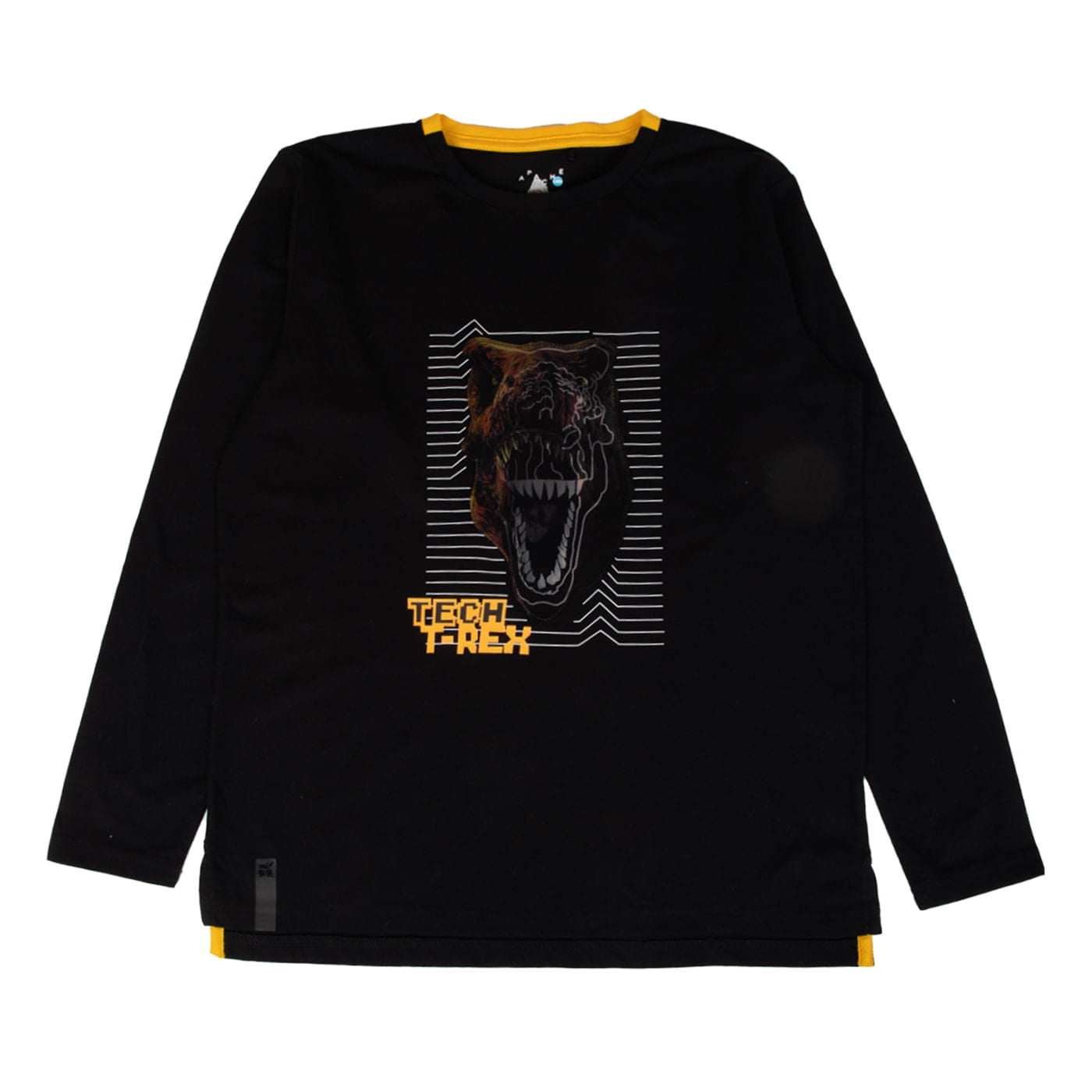 Polera Niño Negro Pillin